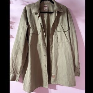 Dickies Cream color size large Men's Shirt